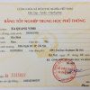 Mẫu phôi bằng cấp 3, thpt năm 2015 đến nay