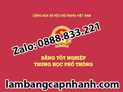 Nhận làm bằng cấp 3 giá rẻ