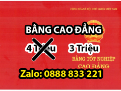 mua bằng cao đẳng giá bao nhiêu