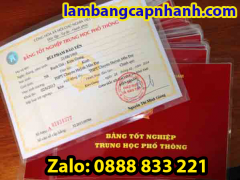 phôi bằng tốt nghiệp trung học phổ thông